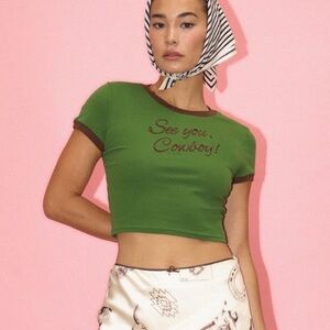 Worth collective crop top